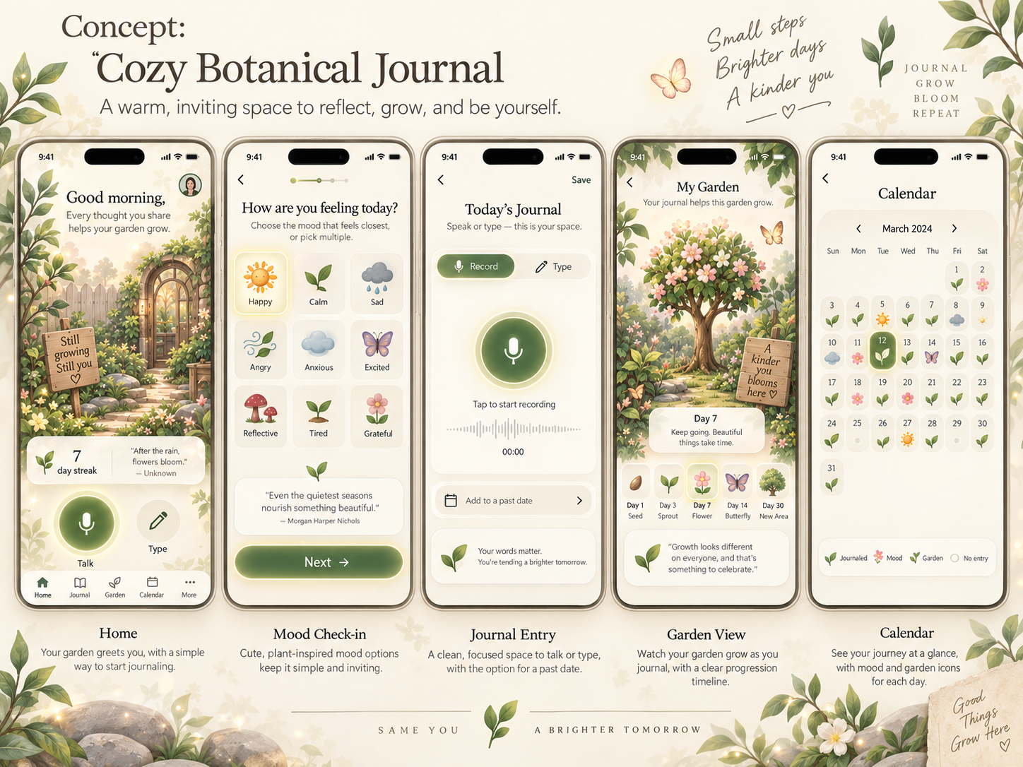 Audio Journaling app preview