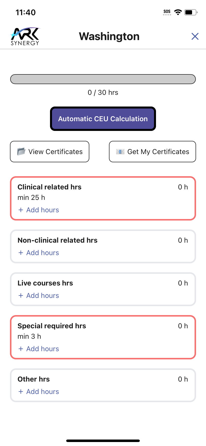 CEU Credit Logging Icon